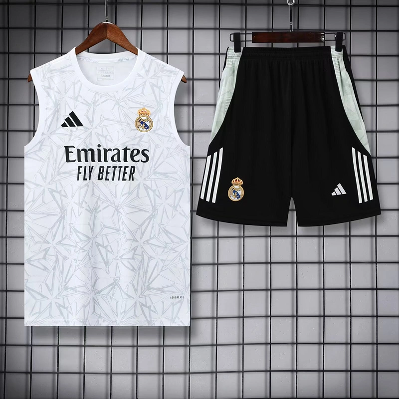 Real Madrid Sleeveless Training Kit White 2025/26