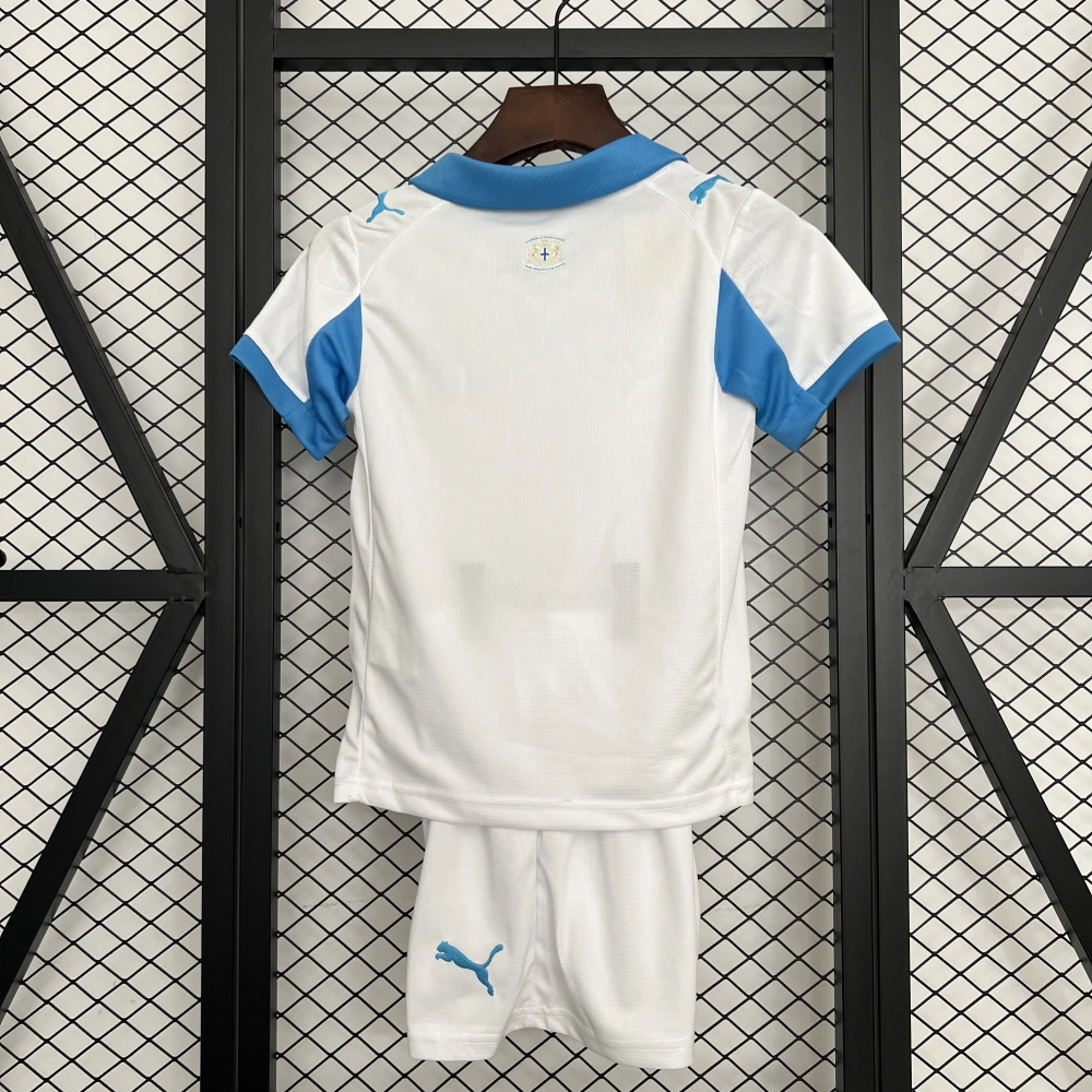 Marseille Soccer Jersey Home Kids Kit Jerseys+Shorts 2025/26