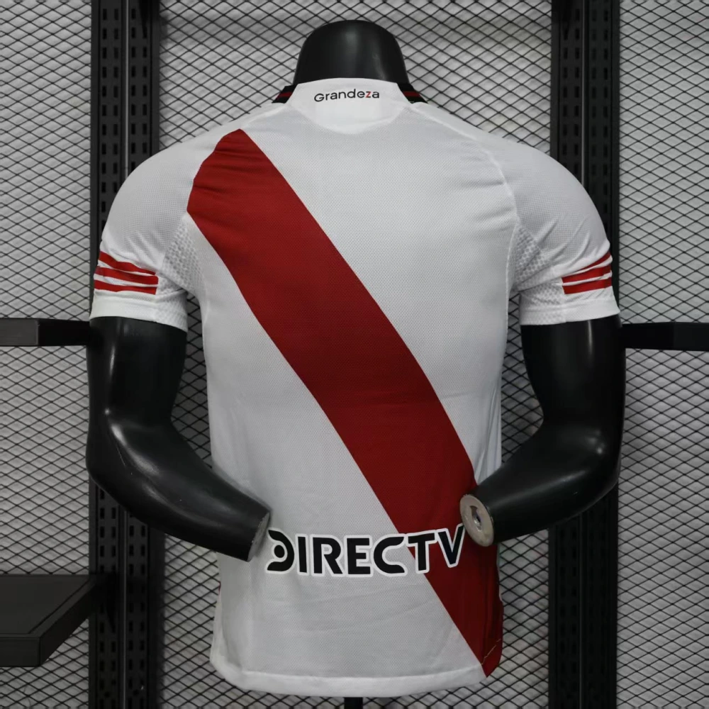 River Plate Authentic Soccer Jersey Home Shirt 2025/26 - With Sponsors