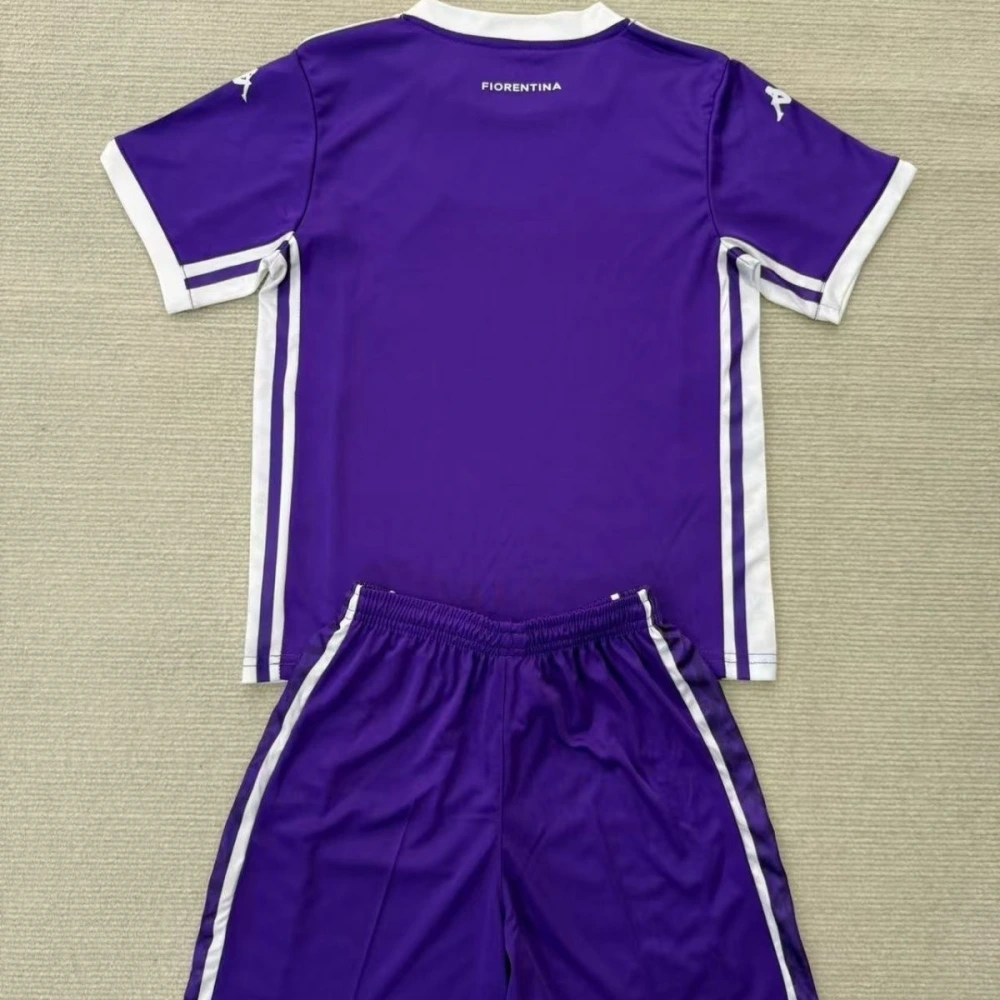 Fiorentina Soccer Jersey Home Kids Kit Jersey+Shorts 2025/26