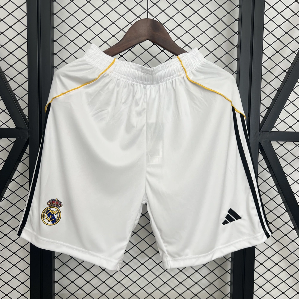 Real Madrid Soccer Shorts Custom Home 2025/26