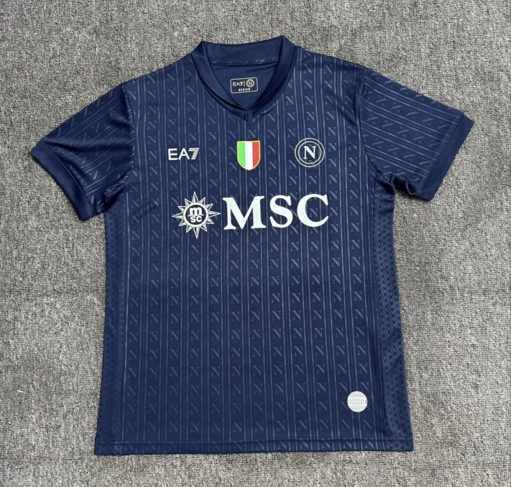 Napoli Soccer Jersey Third Away Custom Shirt Champions League 2025-26
