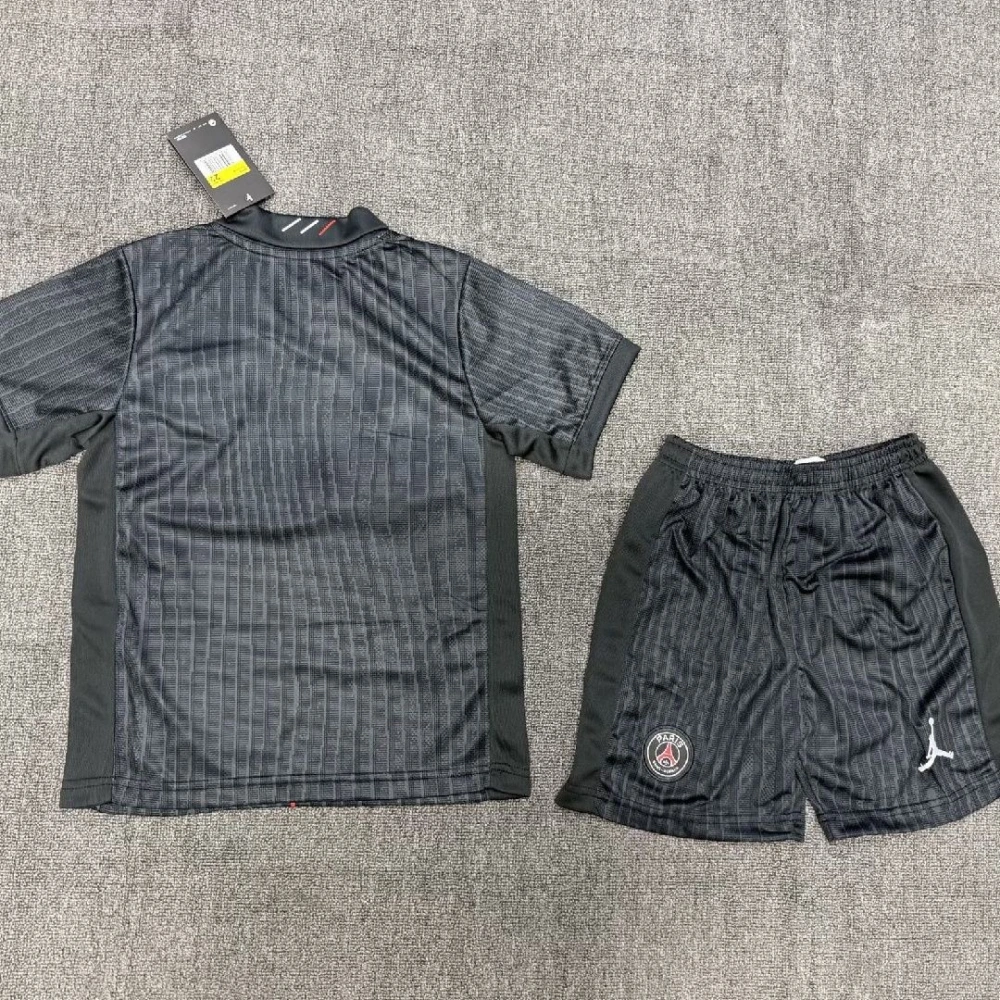 PSG Soccer Jersey Fourth Away Kids Kit Jersey+Shorts 2025/26