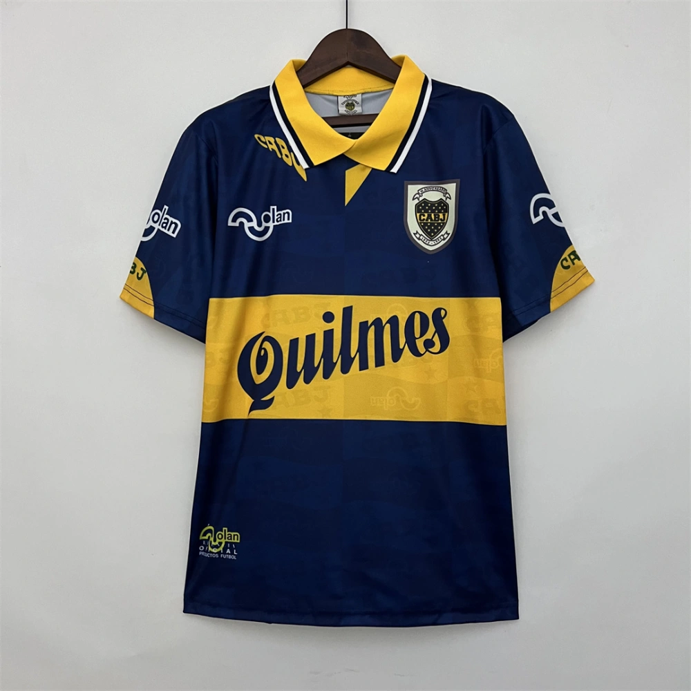 Boca Juniors Retro Soccer Jersey Home Custom Shirt 1995/96