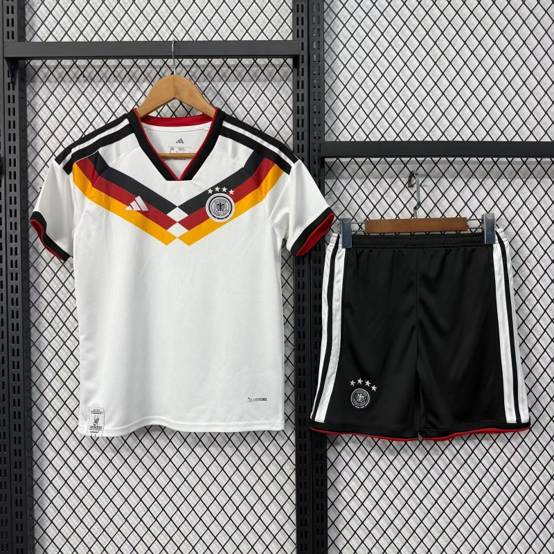 Germany Home Football Uniform Kids Kit Jersey+Shorts World Cup 2026