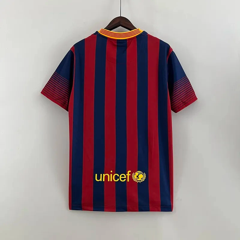 Barcelona Retro Jersey Home Soccer Shirt 2013-14