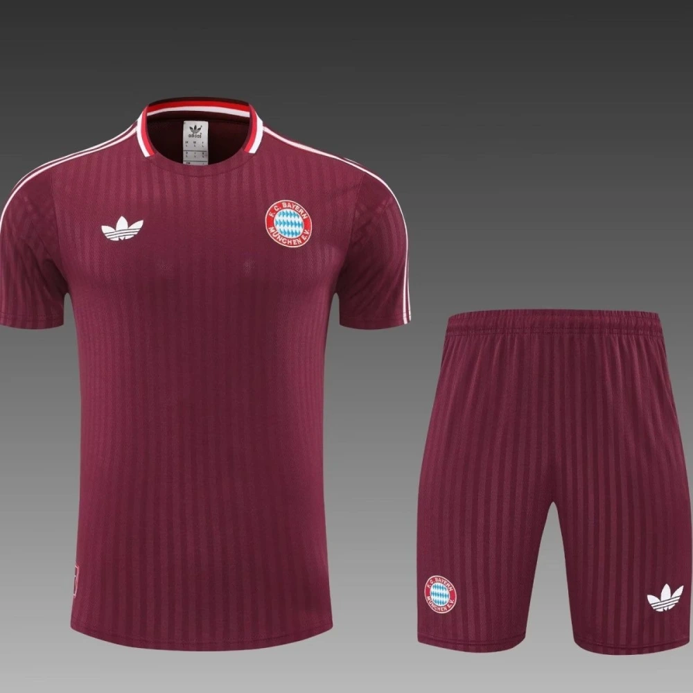 Bayern Munich Training Jersey Kit Red 2025/26