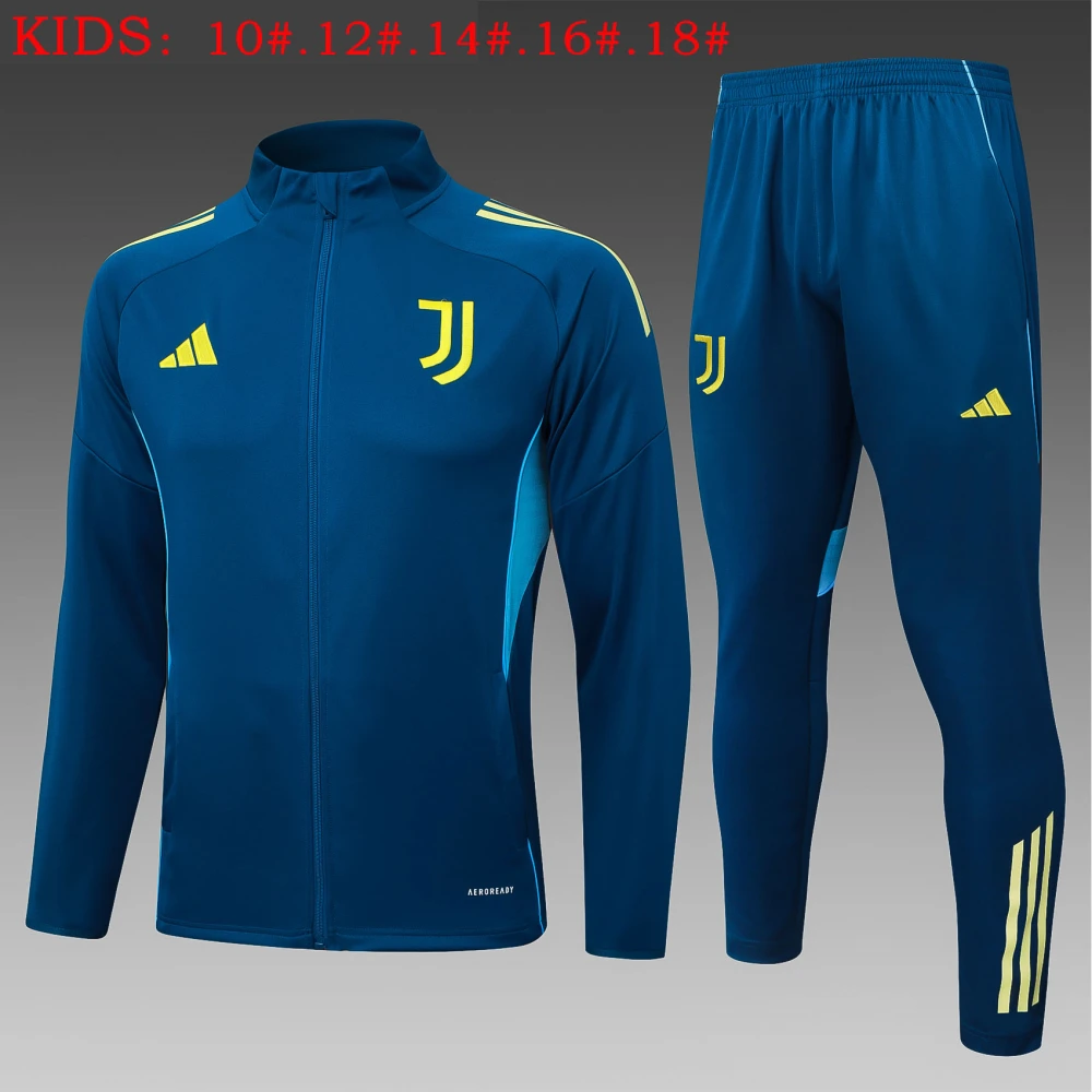 Kids Juventus Training Kit (Jacket+Pants) Indigo Blue 2025/26