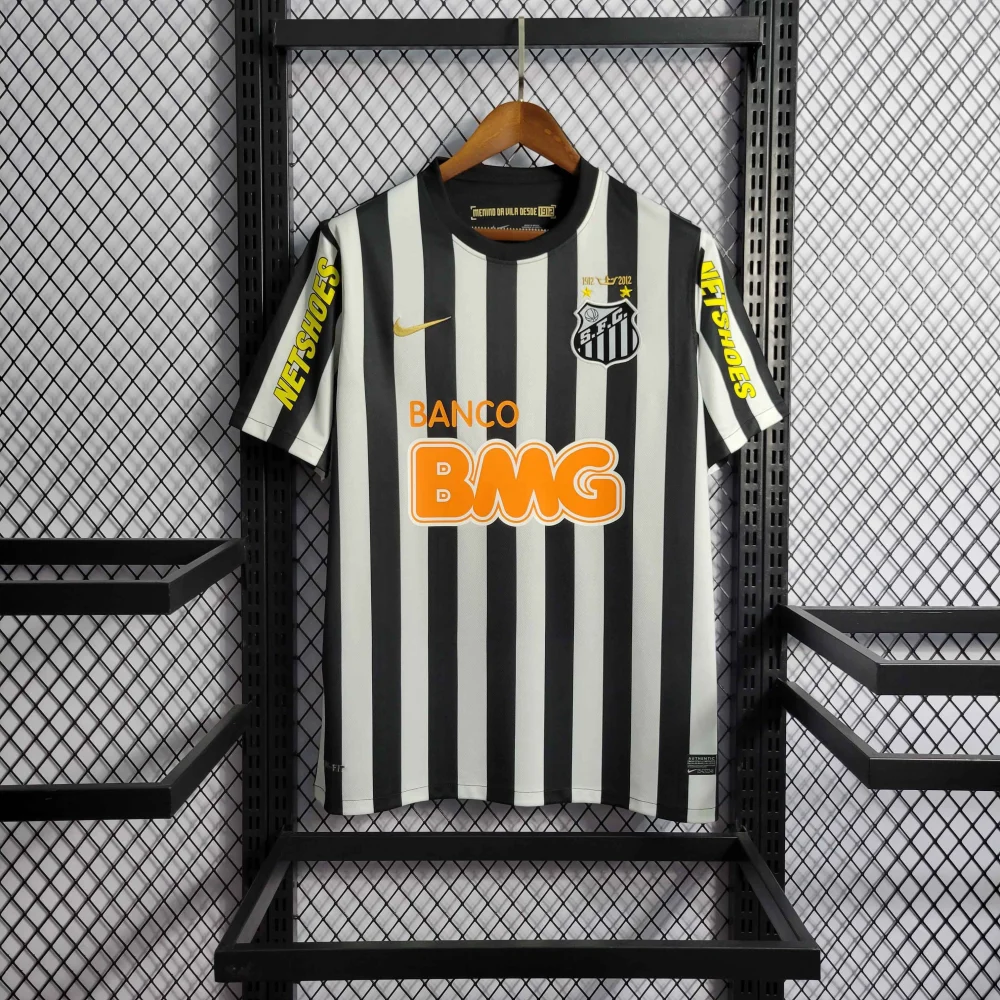 Santos FC Retro Soccer Jersey Away Custom Shirt 2012