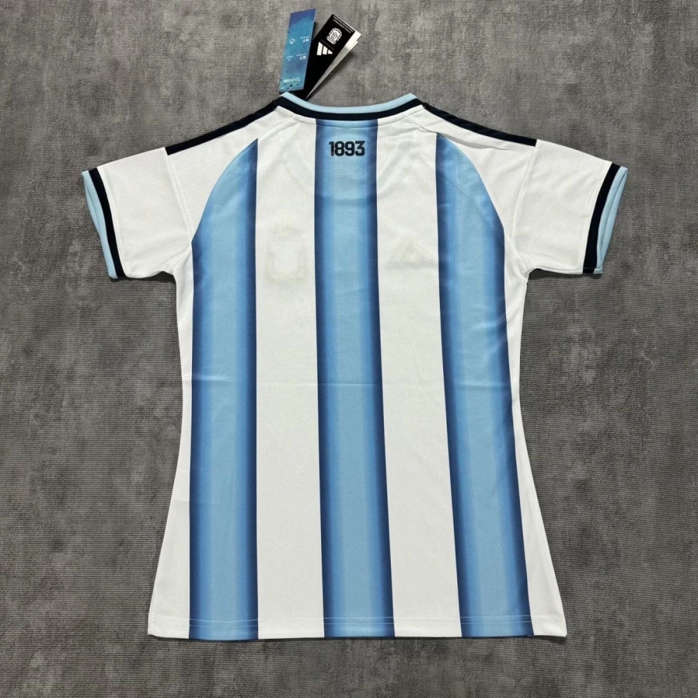 Argentina Soccer Jersey Women's Home Custom Shirt World Cup 2026