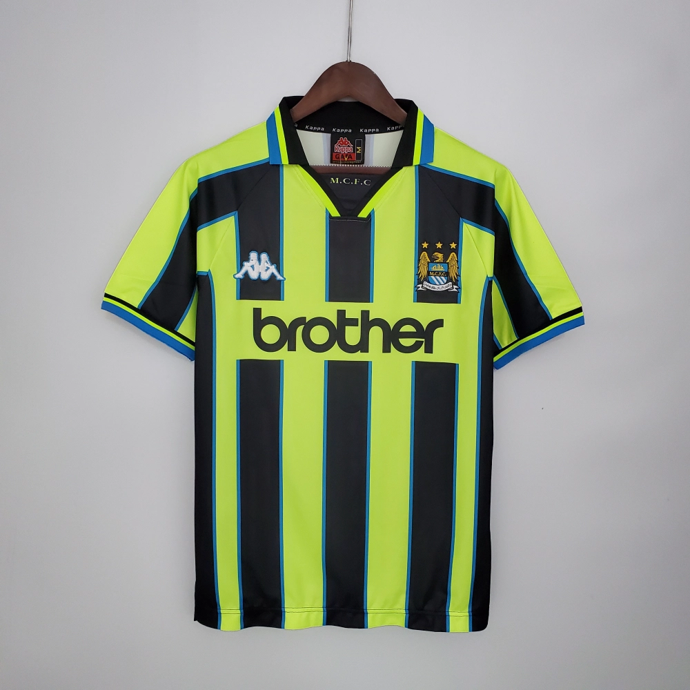 Manchester City Retro Away Football Jersey Shirt 1998/99