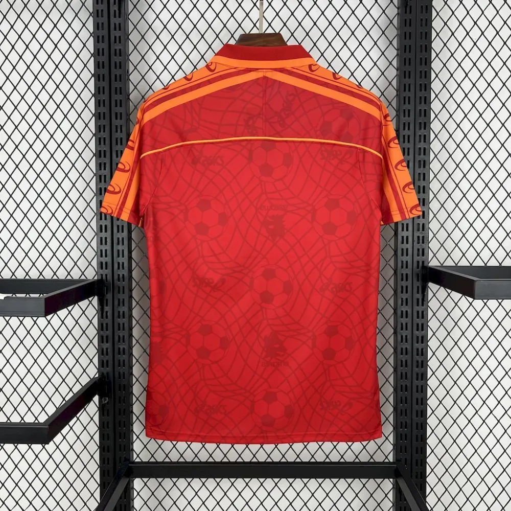 Roma Retro Soccer Jersey Home Custom Shirt 1995/96