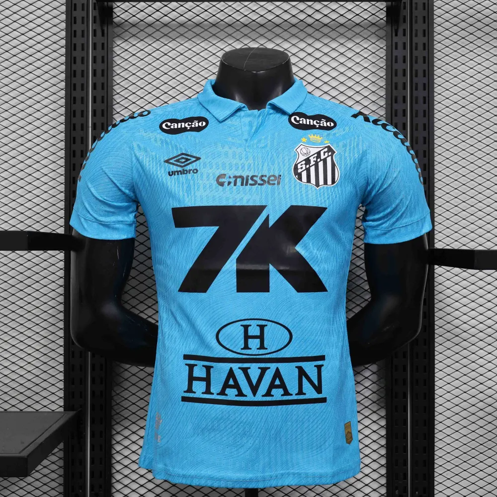 Santos FC Authentic Soccer Jersey Third Away Shirt 2025 - All Sponsors