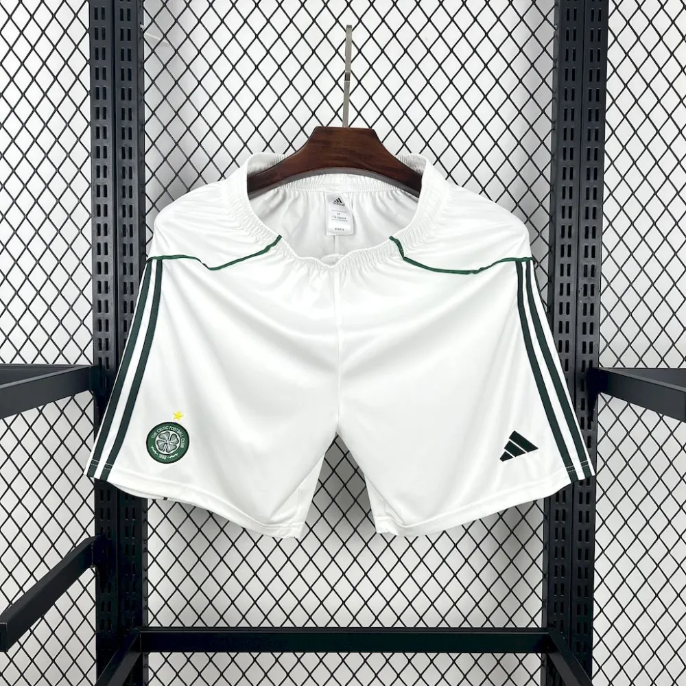 Celtic Soccer Jersey Home Custom Shorts 2025/26