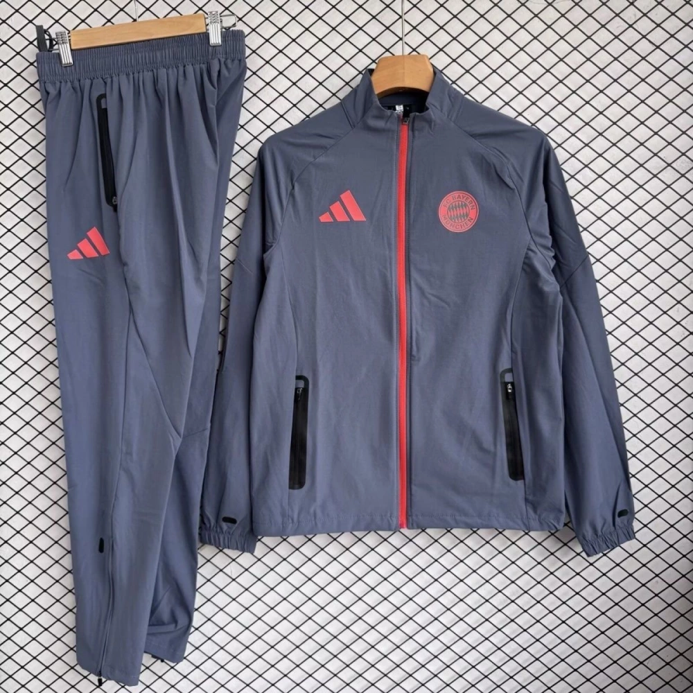 Bayern Munich Windbreaker With Pants Black 2025/26
