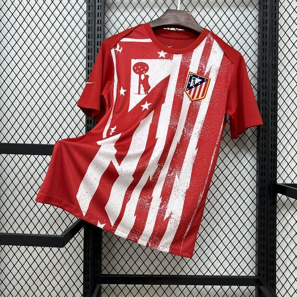 Atletico Madrid Soccer Jersey Pre-Match Custom Shirt 2025/26