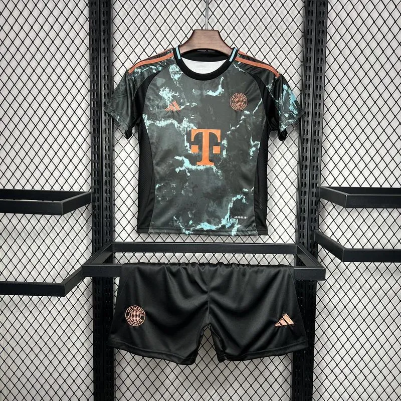 Bayern Munich Jersey Custom Soccer Kids Kit Jersey+Shorts Away 2024/25
