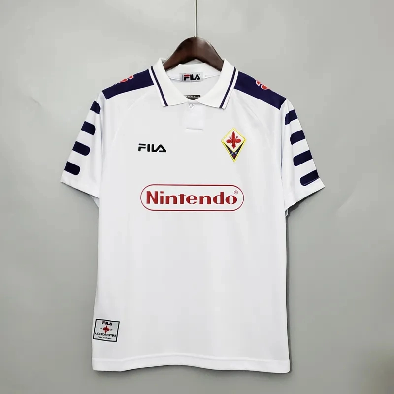 Fiorentina Retro Soccer Jersey Away Custom Shirt 1998/99