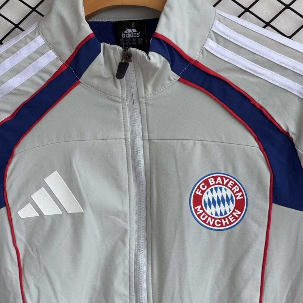 Bayern Munich Windbreaker With Pants Gray 2025/26
