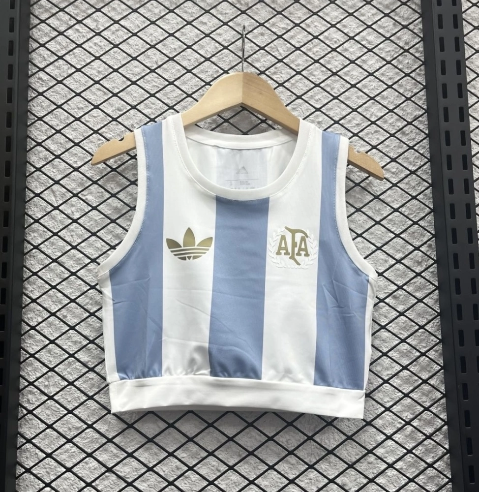 Argentina Soccer Jersey 50th Anniversary Women's Vest 2024