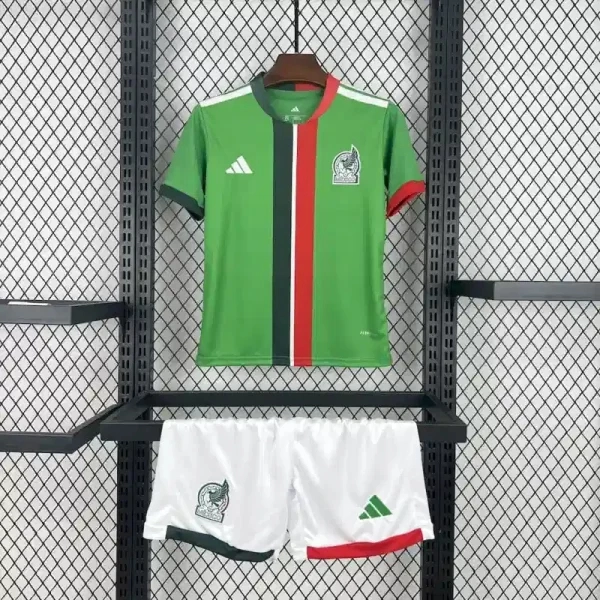 Mexico Home Soccer Jersey Kids Kit Jersey+Shorts 2025