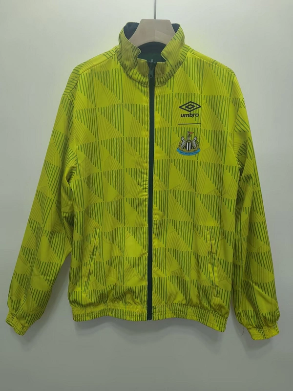 Newcastle United Retro Reversible Double-Sides Windbreaker Jacket 1991
