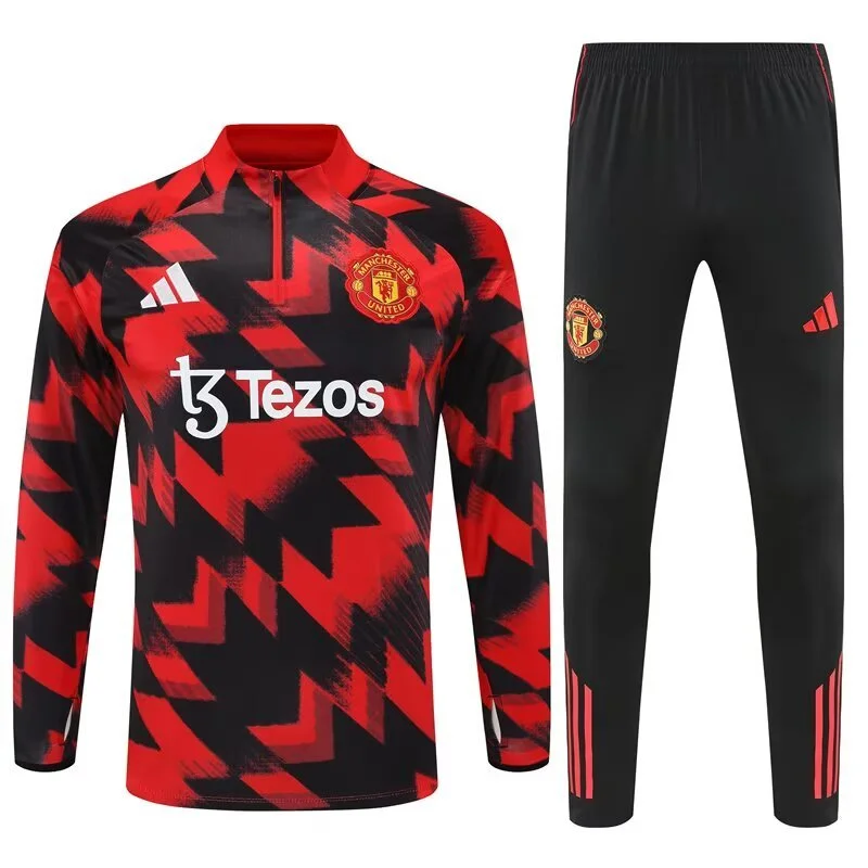 Manchester United Pre-Match Training Kit (Sweatshirt+Pants) Red 2025/26