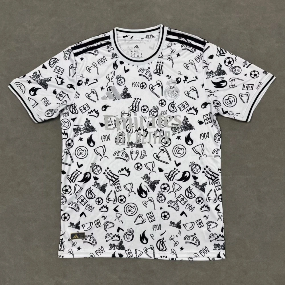 Real Madrid Soccer Jersey Pre-Match Custom Shirt 2025/26