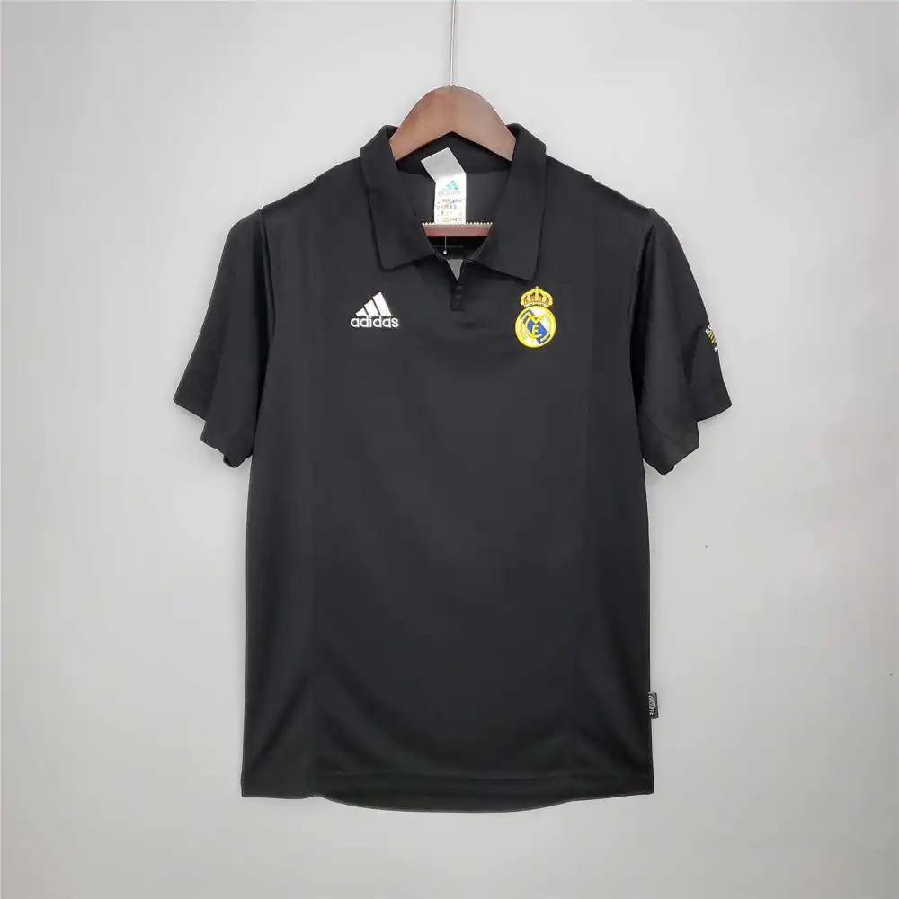 Real Madrid Retro Jersey Away Champions League Custom Soccer Shirt 2002-03