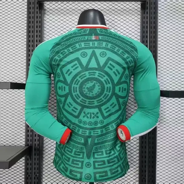 Mexico Authentic Home Kit Long Sleeve Soccer Jersey World Cup 2026