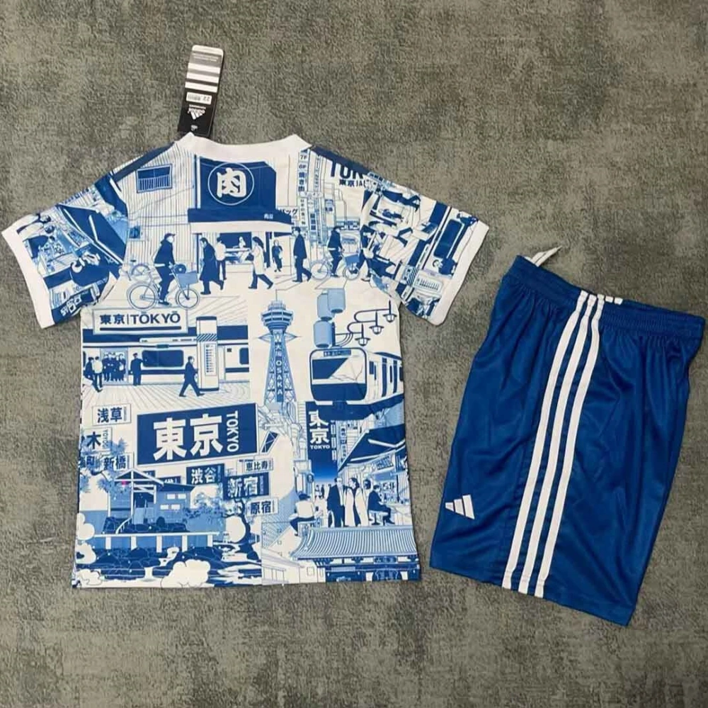 Japan Soccer Jersey Tyoko Special Edition Kids Kit Jersey+Shorts 2025