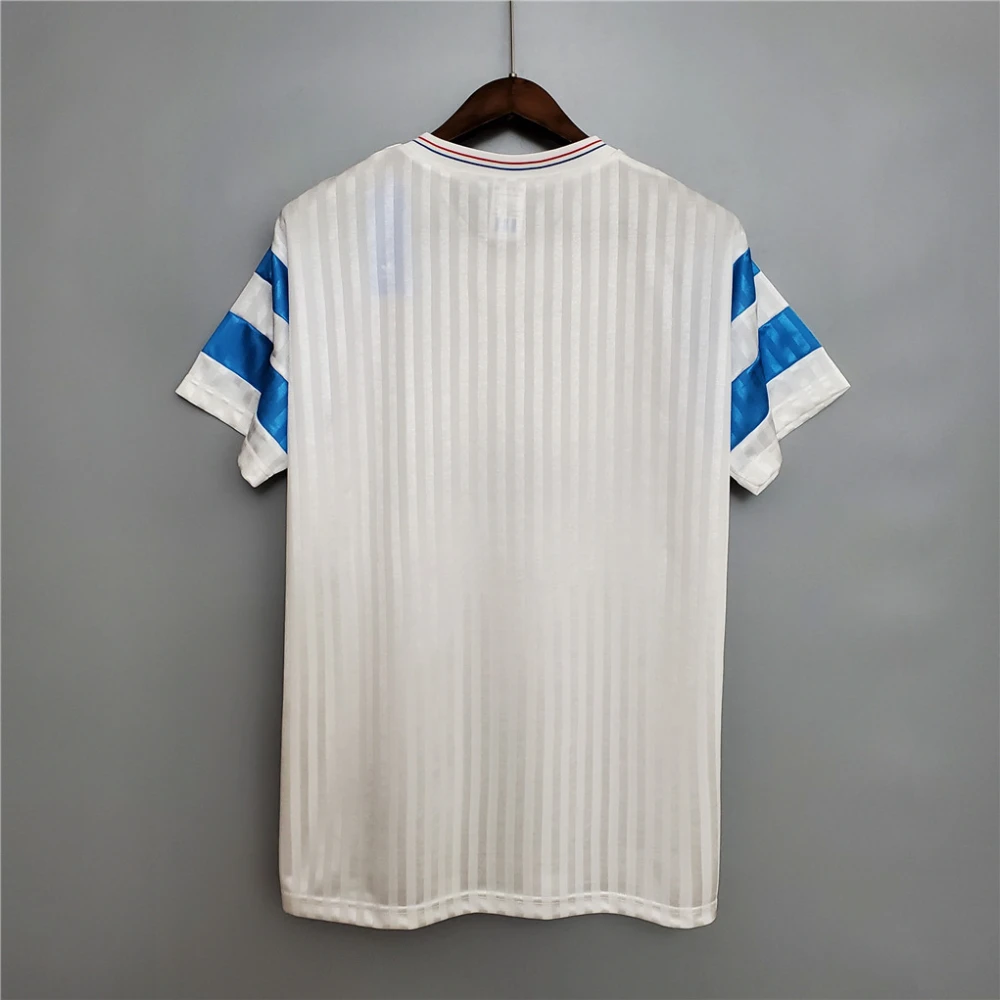 Marseille Retro Soccer Jersey Home Custom Shirt 1989-91