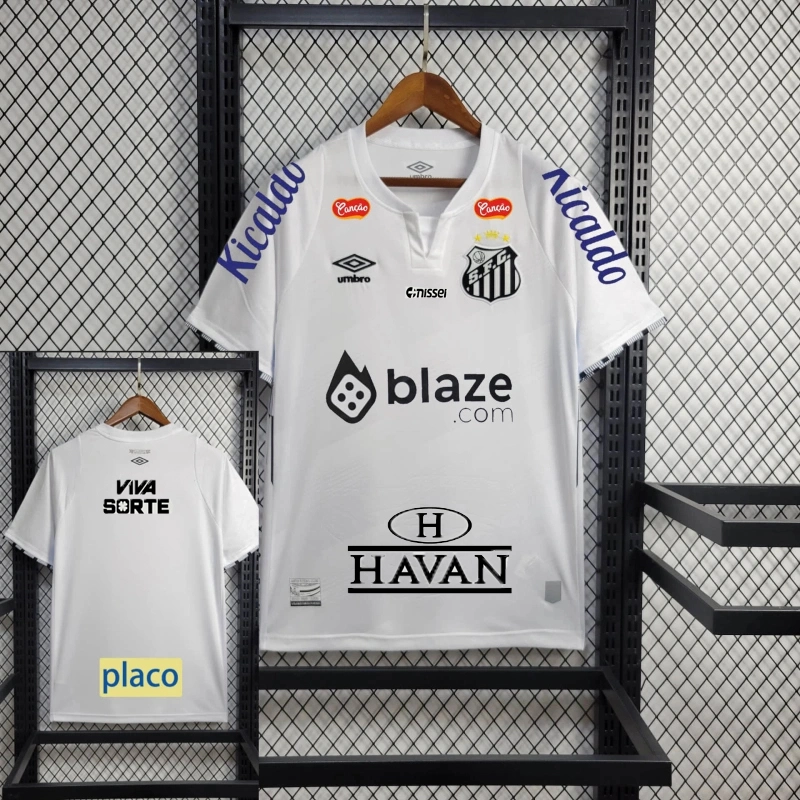 Santos FC Soccer Jersey Home Custom Shirt All Sponsor 2024