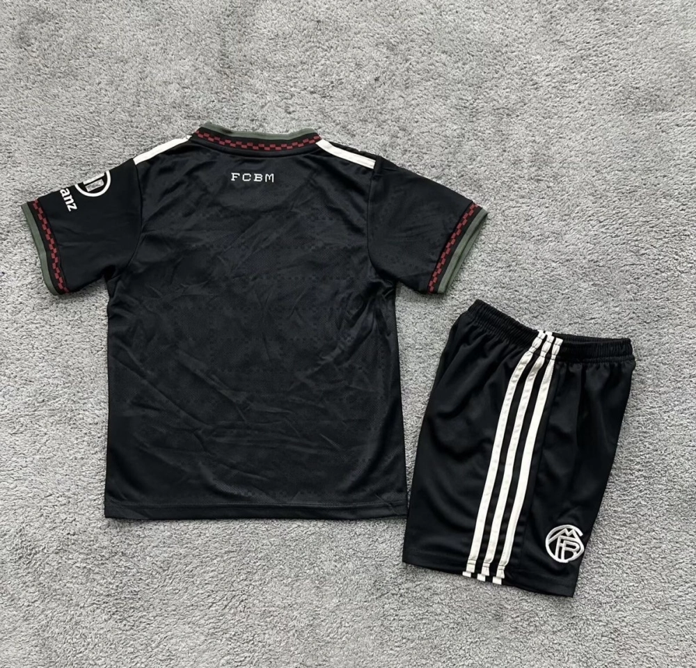 Bayern Munich Third Away Champions League Kids Kit Jerseys+Shorts 2025/26