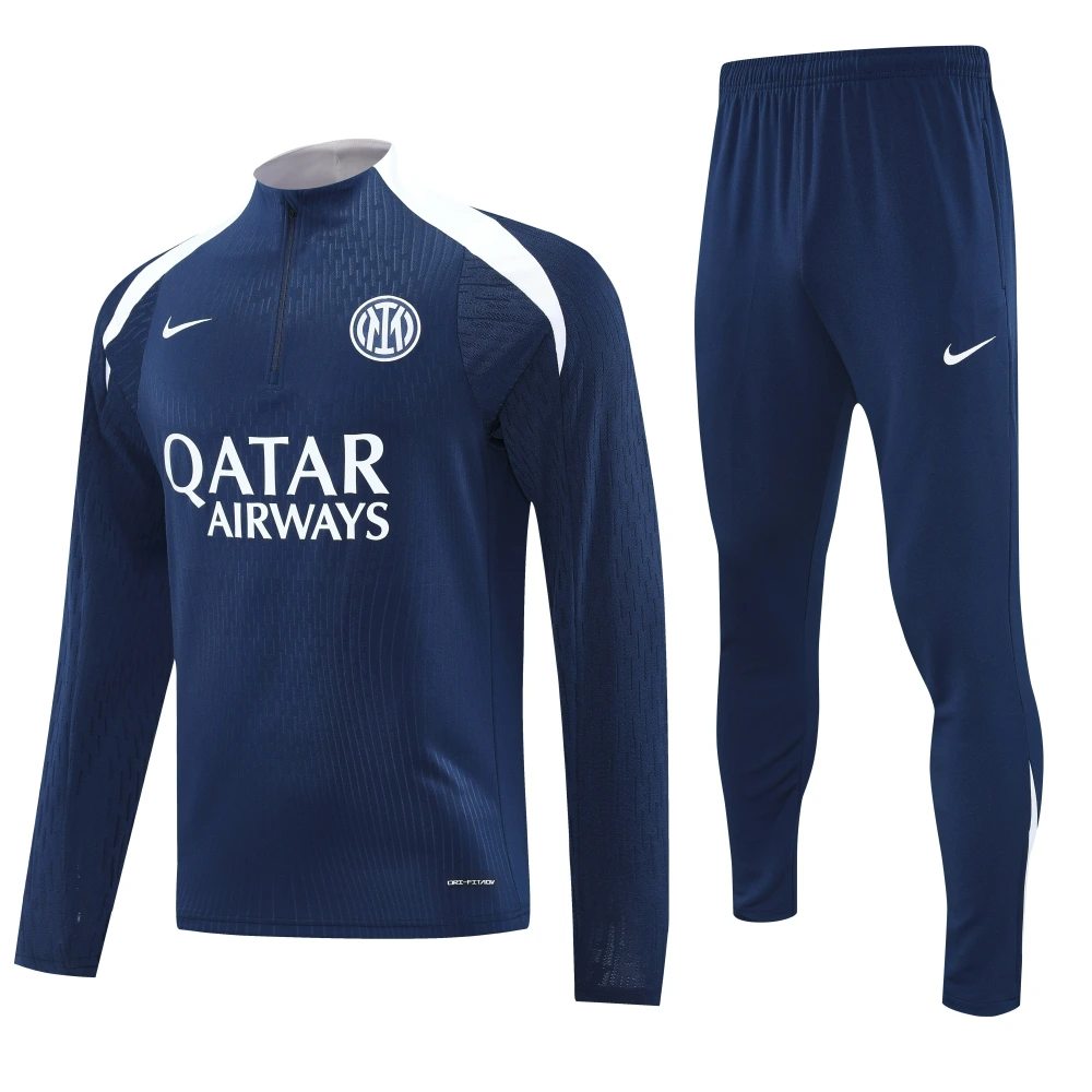 Inter Milan Authentic Training Kit (Sweatshirt+Pants) Navy 2025/26 - Player Version