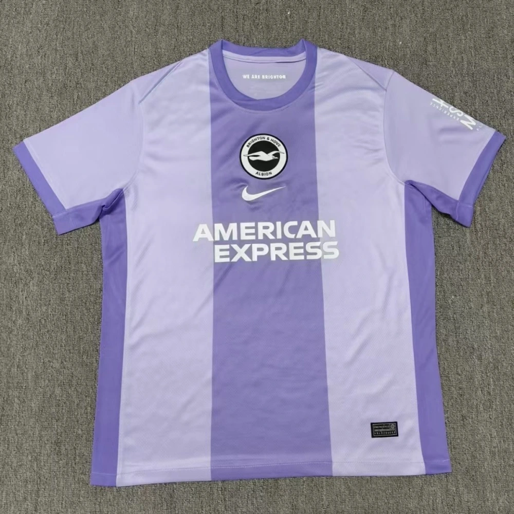 Brighton & Hove Albion Football Jersey Away Custom Shirt 2025/26