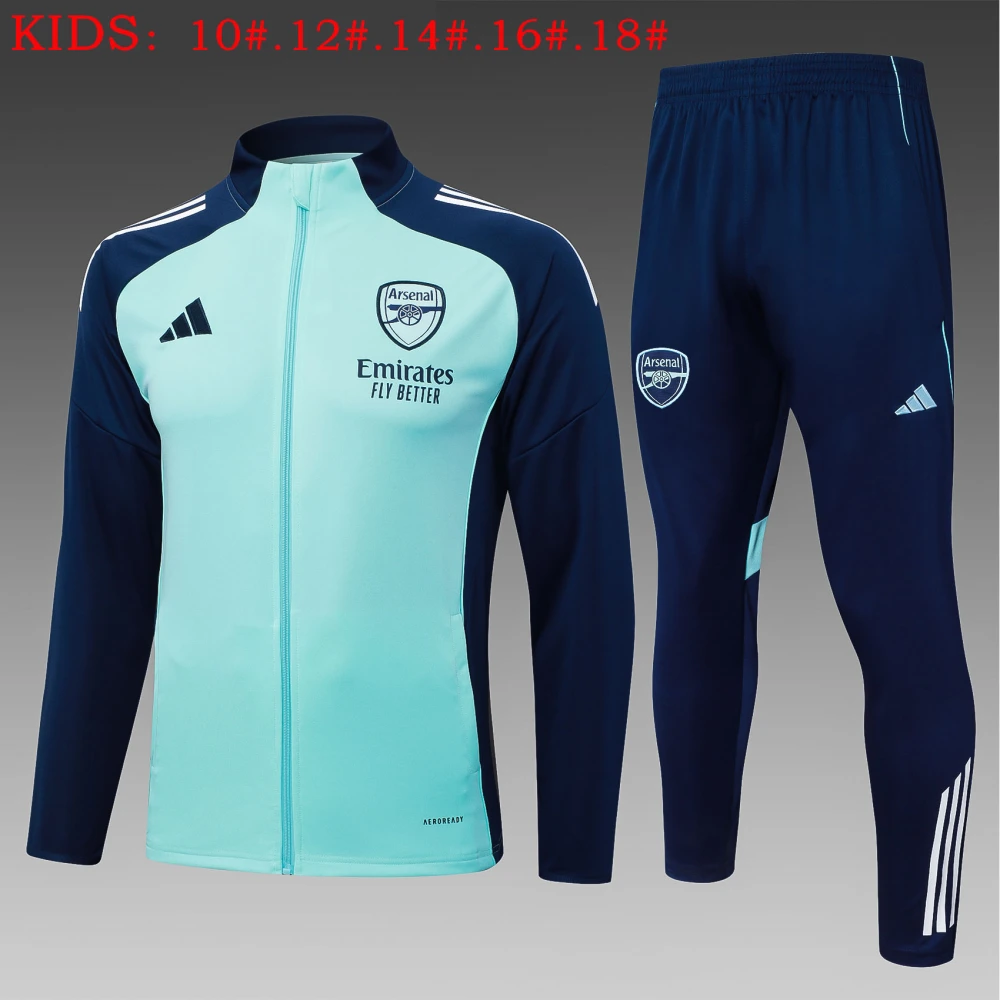 Kids Arsenal Training Kit (Jacket+Pants) Light Green 2025/26