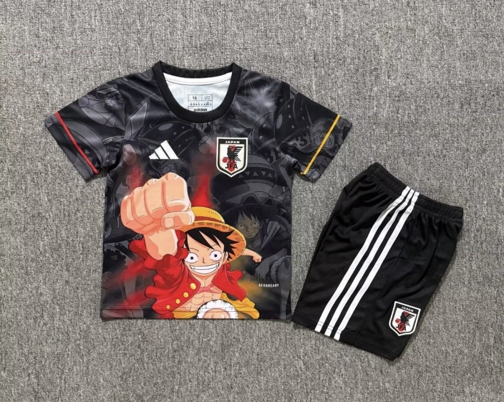 Japan Soccer Jersey One Piece Special Edition Kids Kit Jersey+Shorts 2025