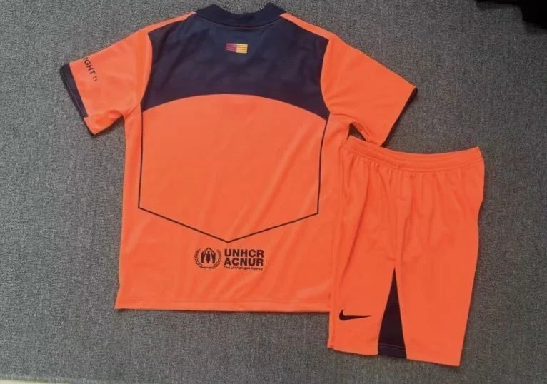 Barcelona Third Away Soccer Kids Kit Jersey+Shorts 2025/26