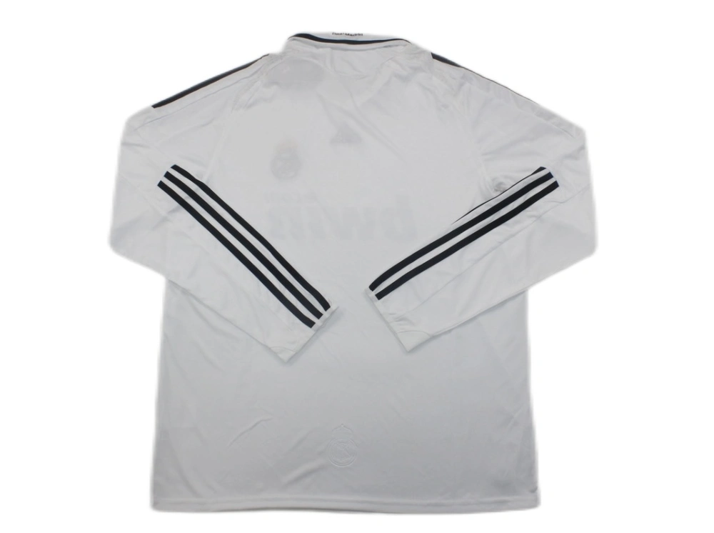 Real Madrid Retro Jersey Home Long Sleeve Custom Soccer Shirt 2008/09