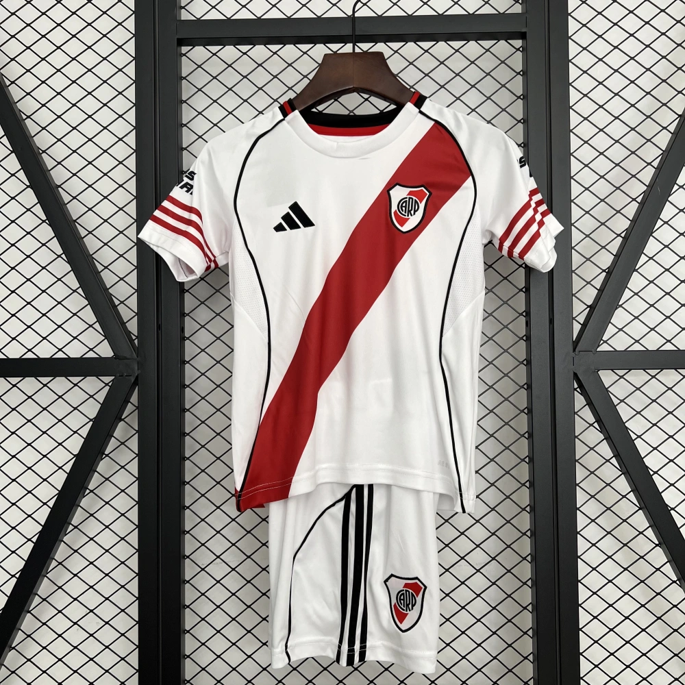 River Plate Soccer Jersey Home Kids Kit Jersey+Shorts 2025/26