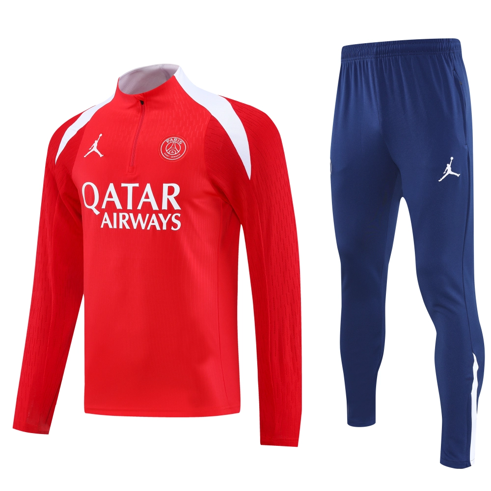 PSG Authentic Training Kit (Sweatshirt+Pants) Red 2025/26 - Player Version