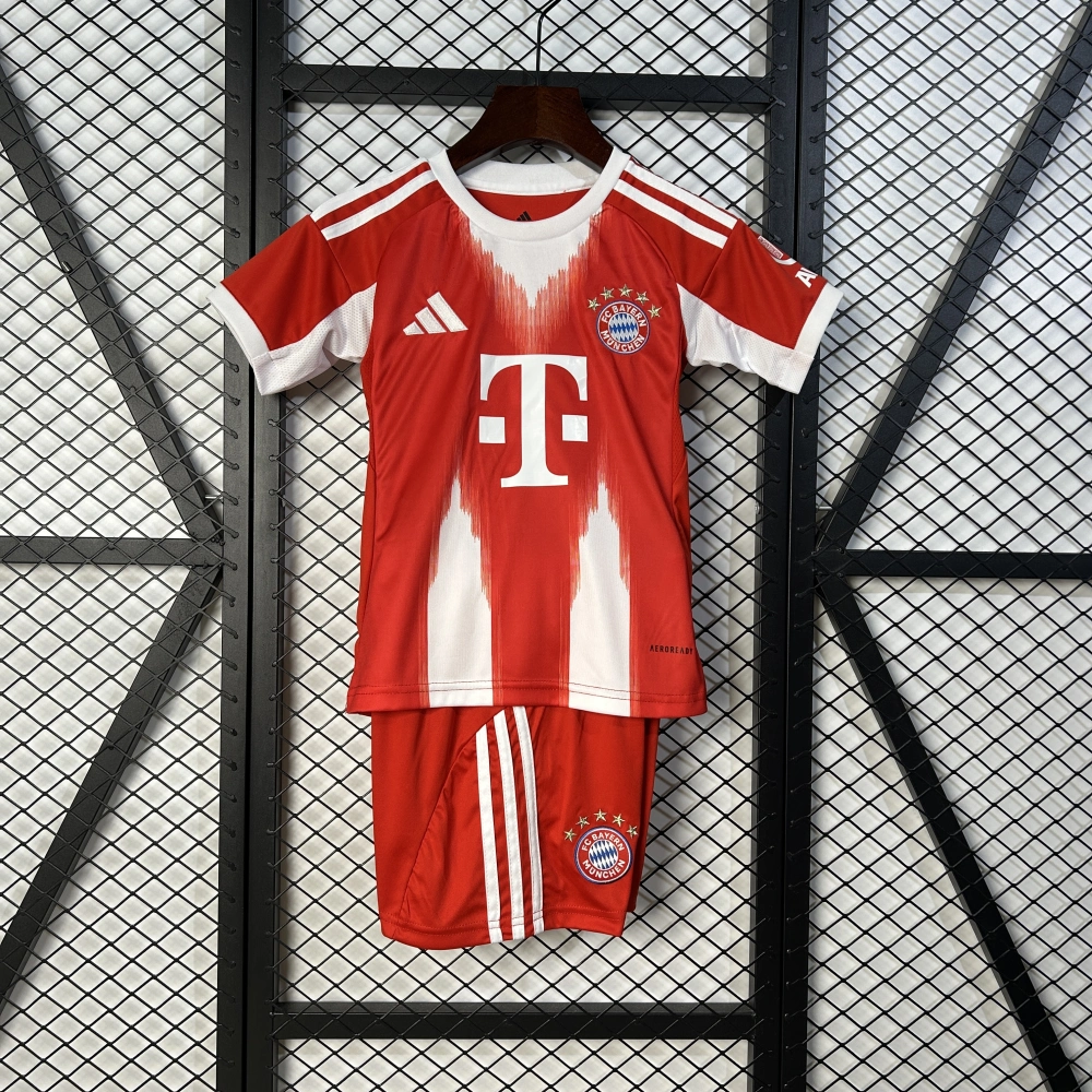 Bayern Munich Home Kids Kit Jerseys+Shorts 2025/26