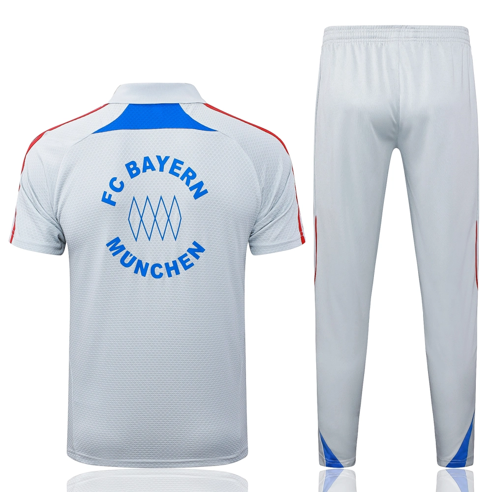 Bayern Munich Training Kit (Polo+Pants) Gray 2025/26