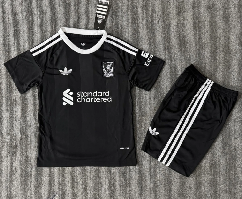 Liverpool Football Jersey Goalkeeper Kids Kit Jersey+Shorts 2025/26