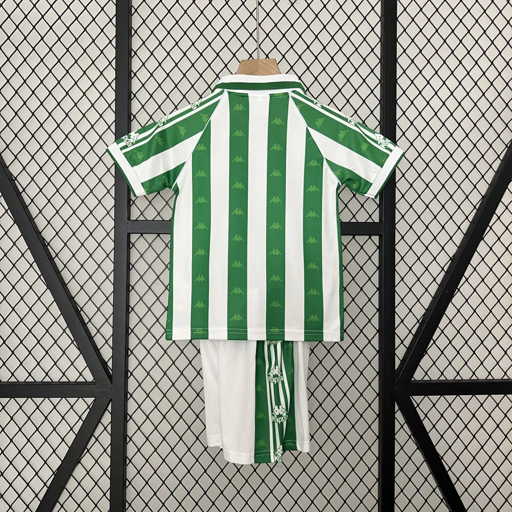 Real Betis Retro Jersey Home Kids Kit Jersey+Shorts 1995/97