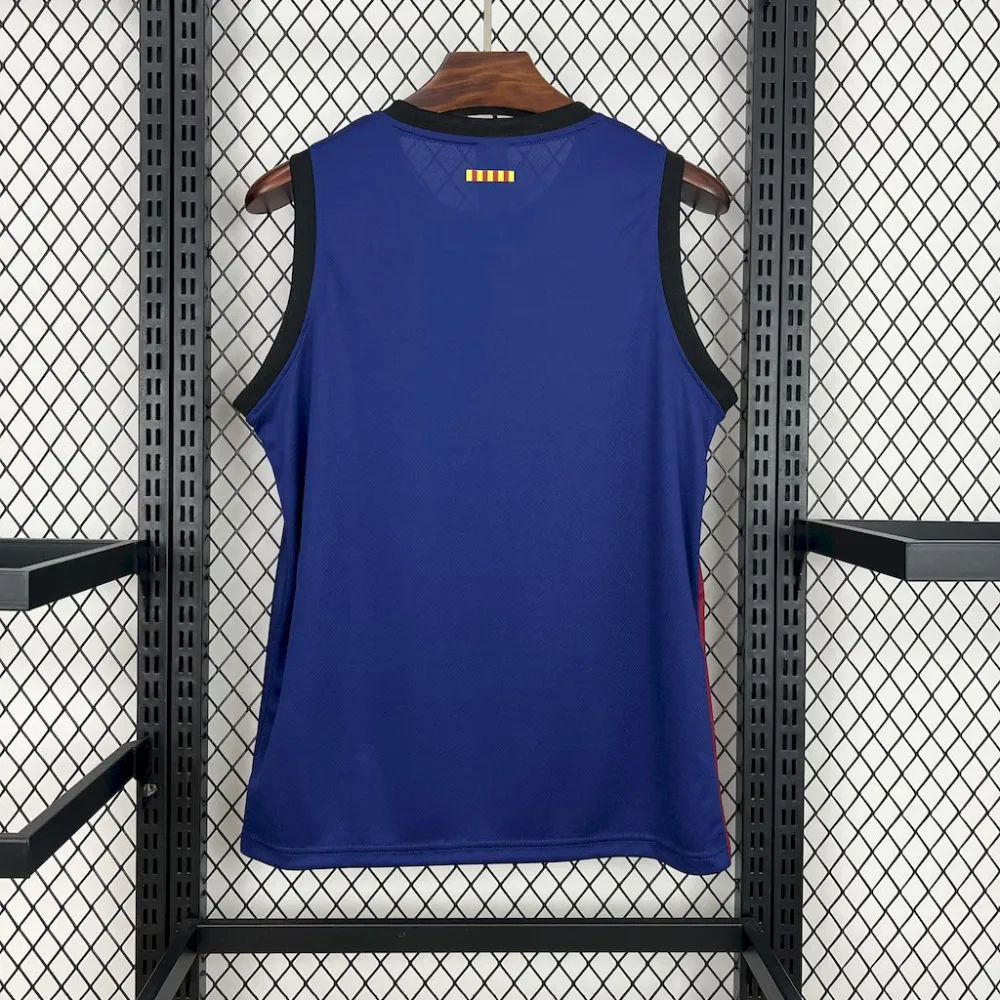 Barcelona Soccer Jersey Basketball Home Custom Vest 2024/25
