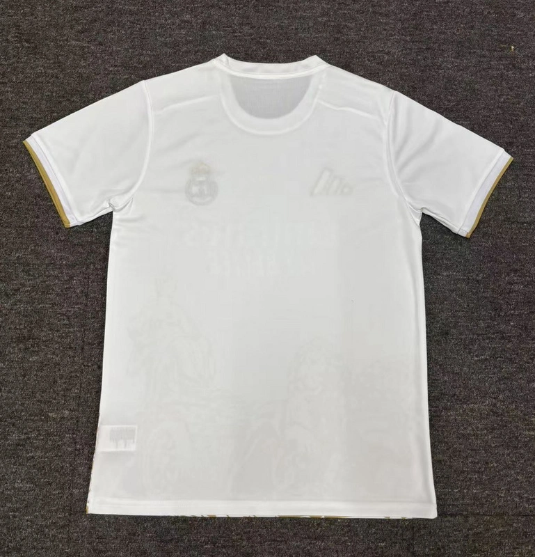 Real Madrid Soccer Jersey White & Golden Special Edition Custom Shirt 2025/26