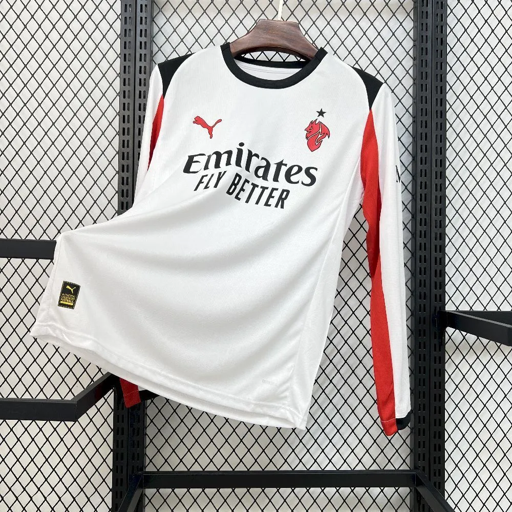 AC Milan Soccer Jersey Away Long Sleeve Custom Shirt 2025/26