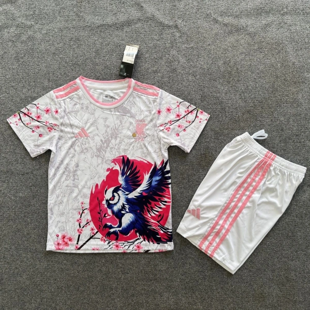 Japan Soccer Jersey Owl Special Edition Kids Kit Jersey+Shorts 2025